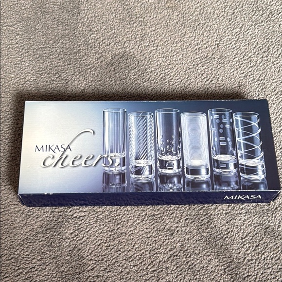 Mikasa Other - Mikasa Cheers 2oz Shot Glass Set. Set of 6 Unique Glasses!